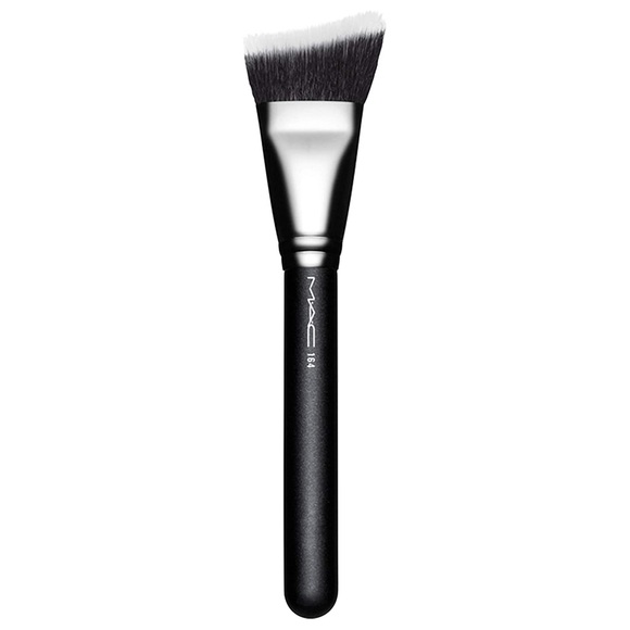 MAC Cosmetics 164 Duo Fibre Curved Sculpting Brush NWT/ Sealed in Packaging - Picture 3 of 6